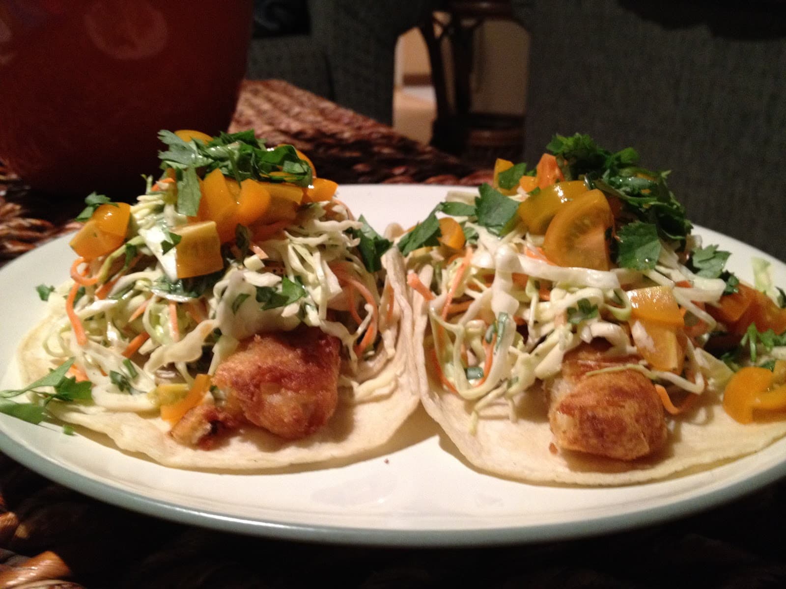 Elliott's Habañero-Slaw Fish Tacos
