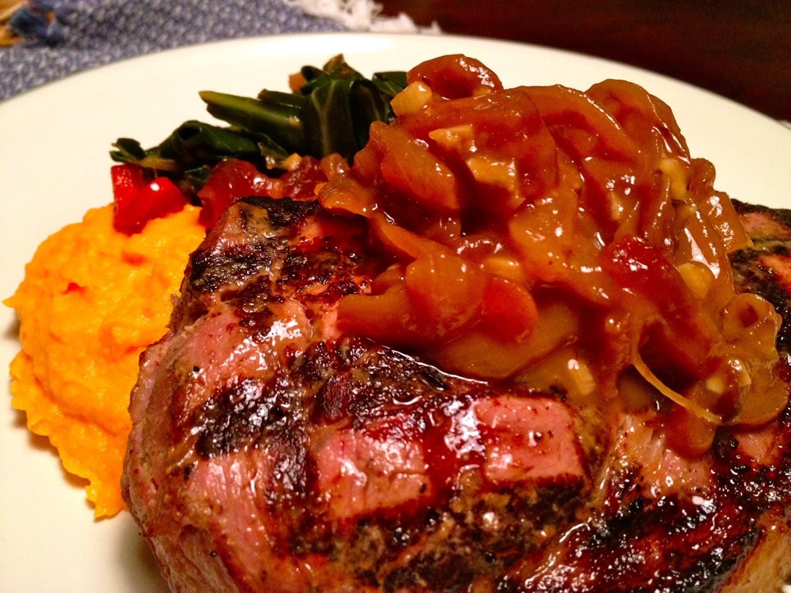 Feast of the Southern Wild (Grilled Pork Chops with Apricot-Dijon Relish)