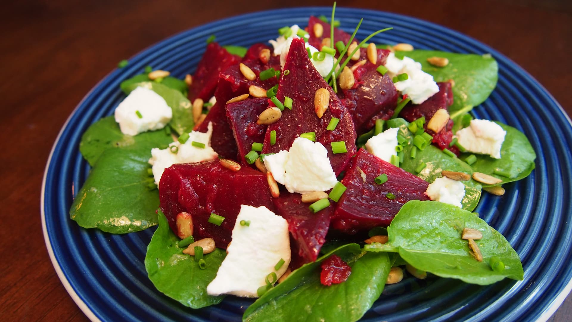 Superfood Salad with Watercress, Beets, and Goat Cheese